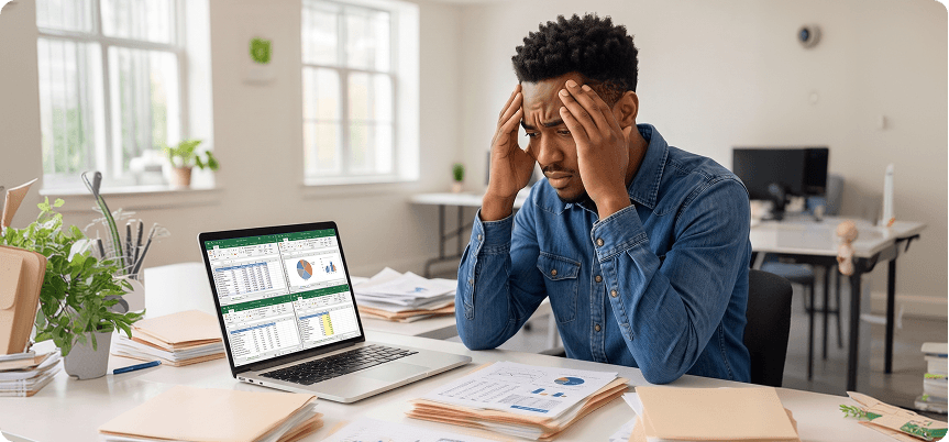 Client history is scattered across systems